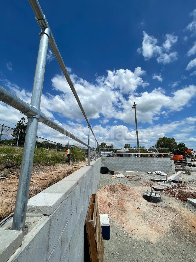 Tube clamp fittings used to construct handrail stancions fo Park and Ride balustrades